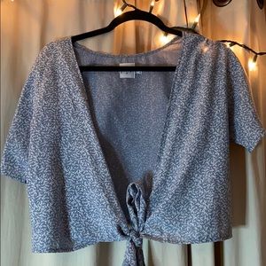 NWOT Princess Polly Tie Front Floral Top